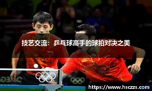技艺交流：乒乓球高手的球拍对决之美